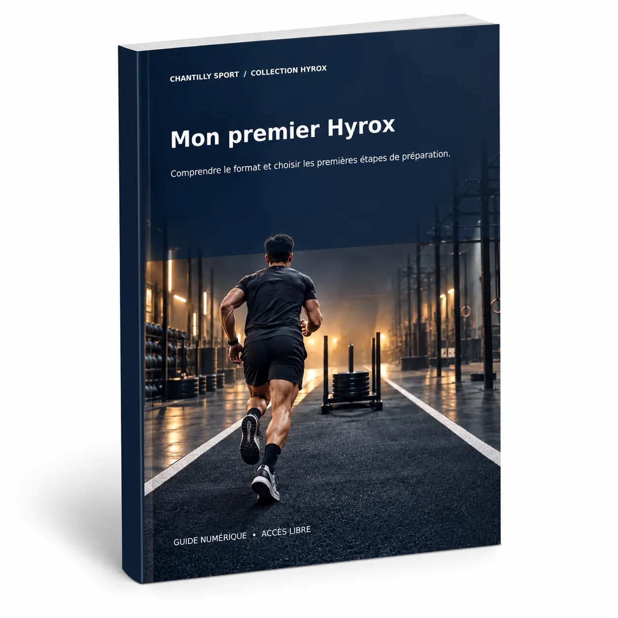 Maquette en volume de l’e-book Mon premier Hyrox